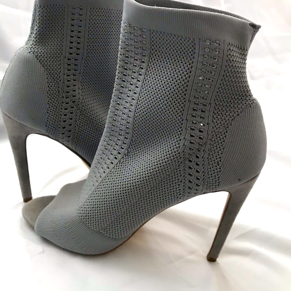 Cape Robbin, light gray, ankle, sock boots.